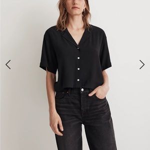 NWT Madewell button front resort shirt in lusterweave